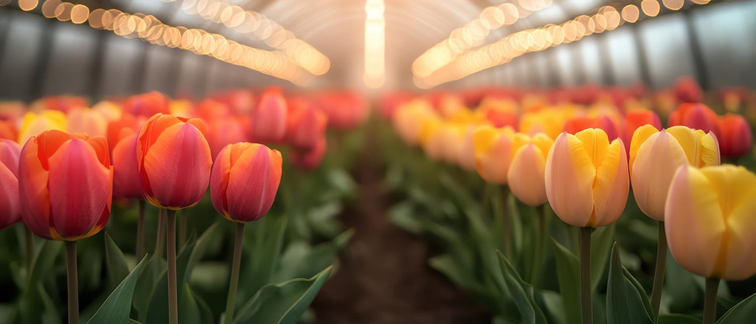 Greenhouse tulips